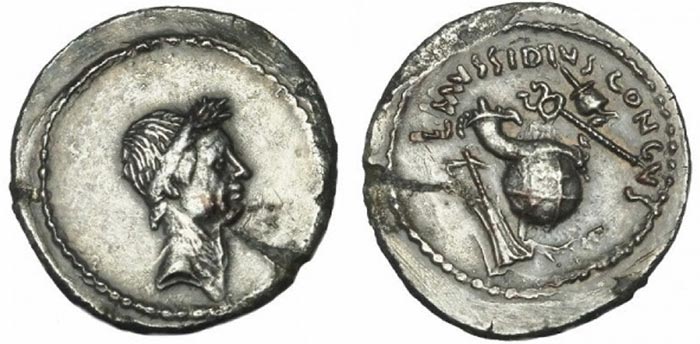 caeser denarius fouree