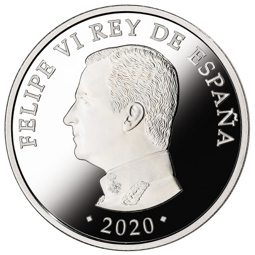 moneda centenario legion espanola anverso rey felipe