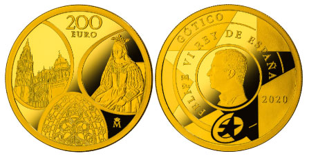 moneda de oro espana gotico serie europa star