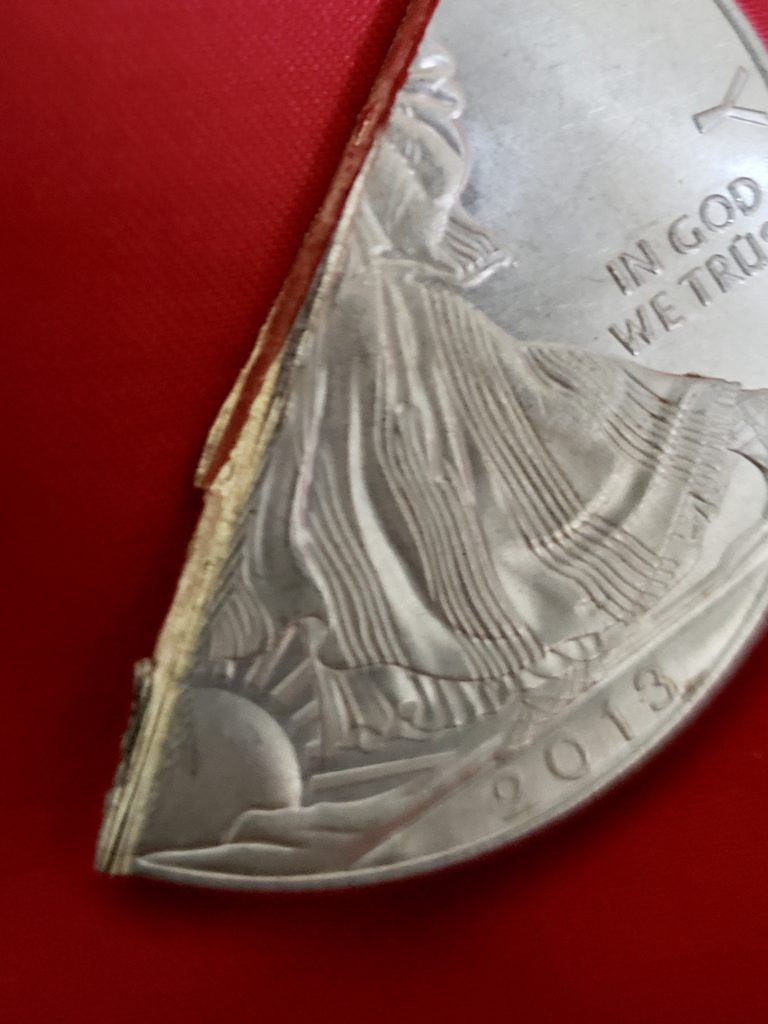 moneda falsificada eagle americano